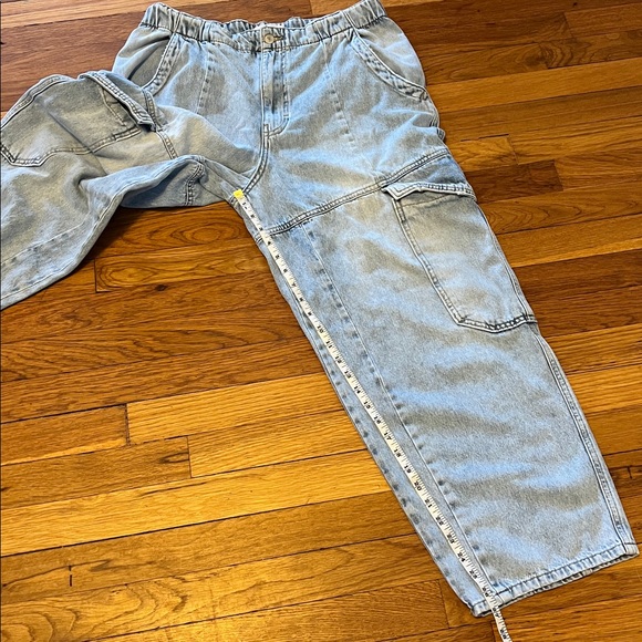 Free People We the Free The Maggie Midrise Straight Leg Size 10 EUC Boho Western - Picture 8 of 11